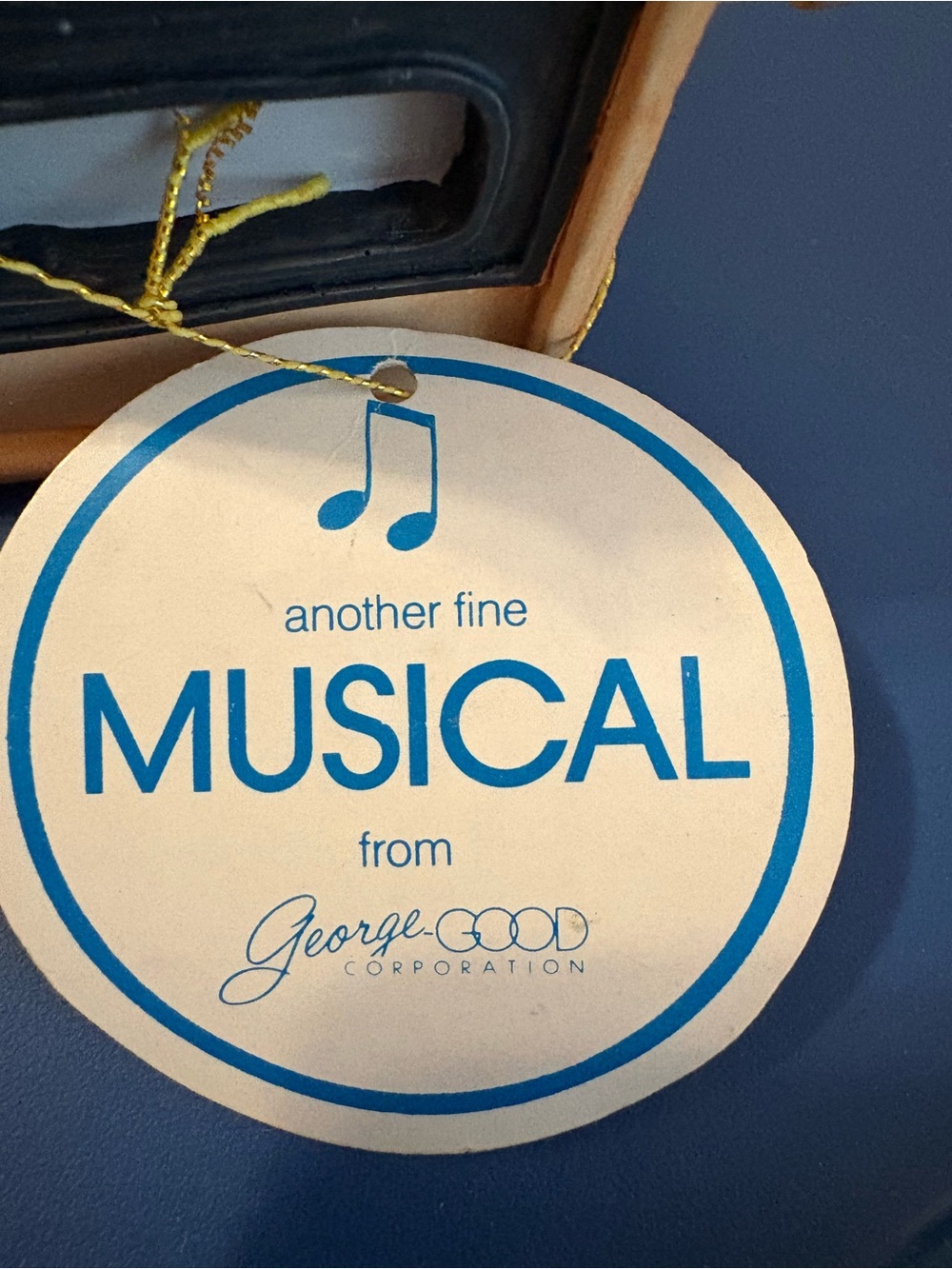 Vintage 1988 George Good Corp "School Days" Musical Desk Music Box with Tag EUC - Picture 9 of 14